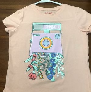 Girls cat and jack spring shirt